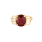 Bague 54 Bague en or jaune, rubis et diamants 58 Facettes DV0385-3