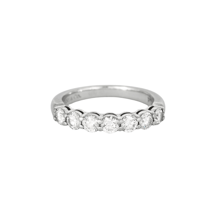 Bague 53 TIFFANY & CO - Alliance Forever platine et diamants 58 Facettes DV3909-2