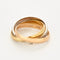 Bague 51 CARTIER - Bague Trinity trois ors diamants 58 Facettes DV0379-15-51-2