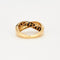 Bague 53 Bague or jaune et gris diamants et saphirs 58 Facettes DV0699-1-53-2