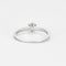 Bague 56 Bague solitaire en platine et diamant 58 Facettes DV3998-1