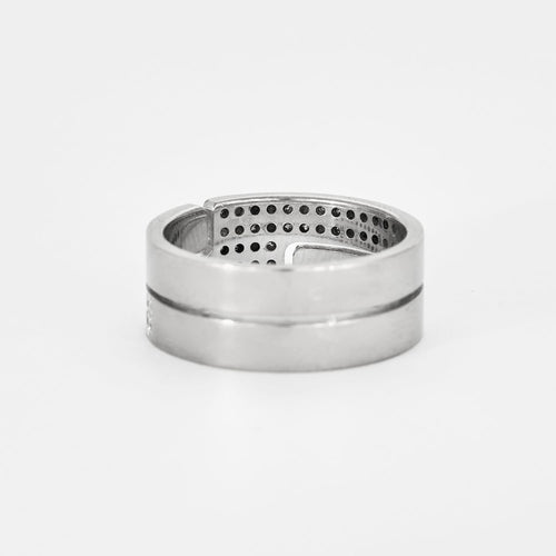 Bague 53 DINH VAN -  Bague Seventies or gris diamants 58 Facettes DV0379-16-53-2