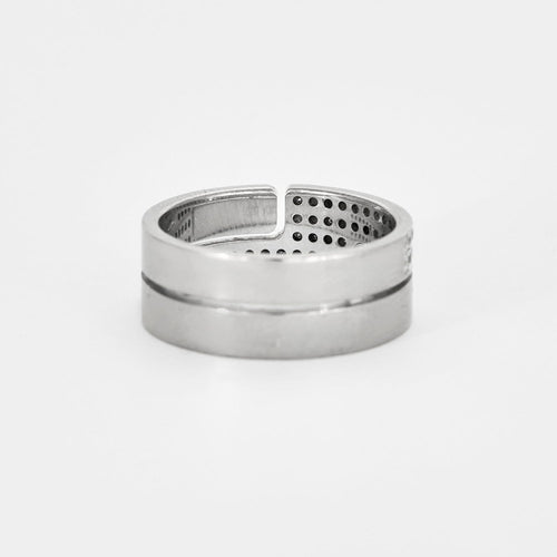 Bague 53 DINH VAN -  Bague Seventies or gris diamants 58 Facettes DV0379-16-53-2