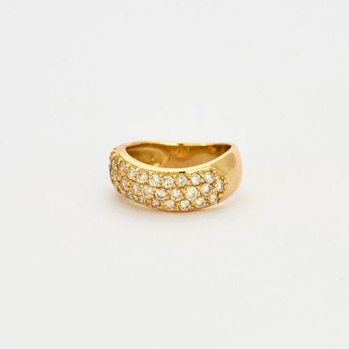 Bague 50 Bague mouvementée en or jaune et diamants 58 Facettes DV5004-1-50-2