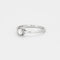 Bague 53 Bague solitaire en or gris et diamant 58 Facettes DV4184-12