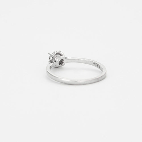Bague 53 Bague solitaire en or gris et diamant 58 Facettes DV4184-12