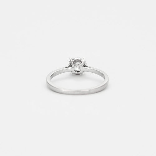 Bague 53 Bague solitaire en or gris et diamant 58 Facettes DV4184-12