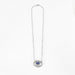 Collier or gris, diamants et tanzanite 58 Facettes DV0704-1