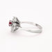 Bague 53 Bague en or gris rubis et diamants 58 Facettes DV0719-1-53-2