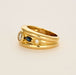 Bague 55 Bague en or jaune, saphir et diamants 58 Facettes DV5140-3