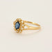 Bague 59 Bague en or jaune saphir diamants 58 Facettes DV0687-3-59-2