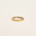 Bague 55 CHARLOTTE CHESNAIS - Ellipse Bold - Bague or jaune et or gris 58 Facettes DV0715-1-55-2