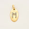 Pendentif 3.9 x 1.9 Pendentif "M" ovale or jaune 18K et diamants 58 Facettes DV0710-2-3-4