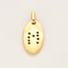 Pendentif 3.9 x 1.9 Pendentif "M" ovale or jaune 18K et diamants 58 Facettes DV0710-2-3-4