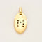 Pendentif 3.9 x 1.9 Pendentif "M" ovale or jaune 18K et diamants 58 Facettes DV0710-2-3-4