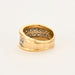 Bague 54 Bague bandeau en or jaune 18K et diamants 58 Facettes DV0710-54-3