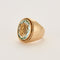 Bague 46 Bague en or jaune et  Aigue-Marine ovale facettée 58 Facettes DV4605-2