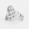 Bague 51 CHANEL - Cristaux glacés - Bague or gris, diamants, quartz 58 Facettes DV0615-2-51-2