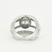 Bague LORENZ BAUMER - Bague en or gris diamants et perle 58 Facettes DV0615-3