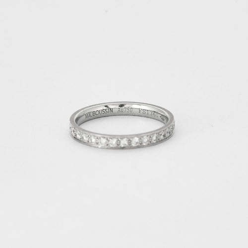 Bague 50 Mauboussin Bague "Lovissime" en or gris et diamants 58 Facettes DV5651-2