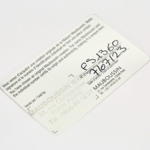 Bague 50 Mauboussin Bague "Lovissime" en or gris et diamants 58 Facettes DV5651-2