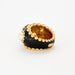 Bague 50 CHANEL - Baroque - Bague or jaune, émail noir et perles 58 Facettes DV6154-2