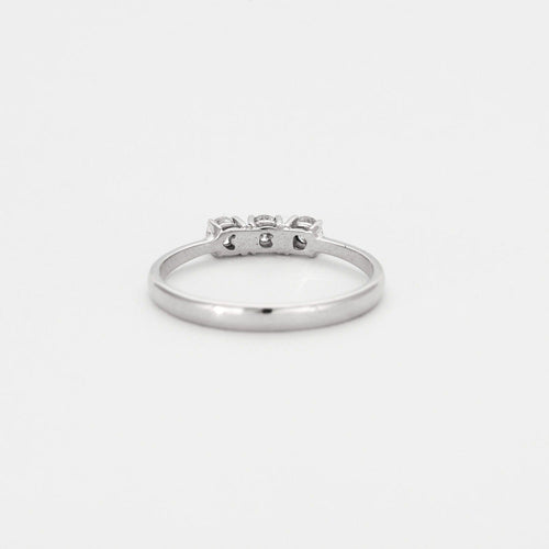 Bague 58 Bague en or gris, diamants 58 Facettes DV5778-1