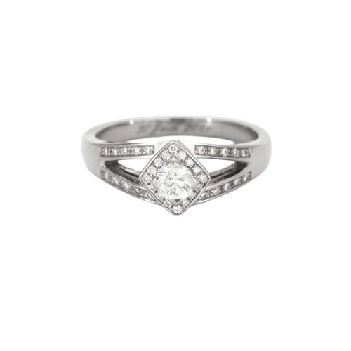 Bague 50 Mauboussin Solitaire Love my Love N°3 or gris et diamants 58 Facettes DV5365-1