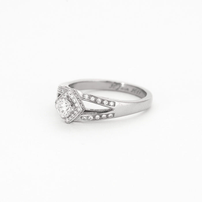 Mauboussin Solitaire Love my Love N°3 or gris et diamants