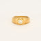 Bague 52 Bague jonc en or jaune et  diamant 58 Facettes DV6202-1