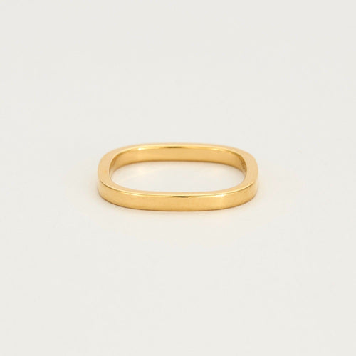 Bague 52 Dinh Van  Alliance Carré Or jaune 58 Facettes DV4863-3