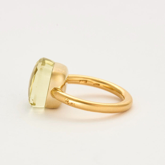 Bague 53 POMELLATO - MAXI - Bague or rose et quartz lemon 58 Facettes DV0687-4-53-2