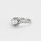 Bague 48 Bague solitaire platine, or gris et diamants 58 Facettes DV0687-6-48-2