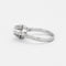 Bague 48 Bague solitaire platine, or gris et diamants 58 Facettes DV0687-6-48-2
