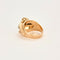 Bague 56 Bague en or jaune, or gris et diamants 58 Facettes DV0013-24-56-3