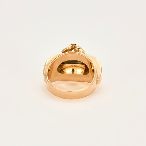 Bague 56 Bague en or jaune, or gris et diamants 58 Facettes DV0013-24-56-3