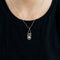 Collier Collier négligé en or gris perles et diamants taillés en rose 58 Facettes DV0013-26
