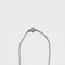 Collier Collier négligé en or gris perles et diamants taillés en rose 58 Facettes DV0013-26