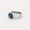 Bague 50 Bague jonc en or gris saphir et diamants 58 Facettes DV6507-1