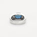 Bague 50 Bague jonc en or gris saphir et diamants 58 Facettes DDV6507-1-50-2