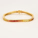 Bracelet Bracelet ligne en or jaune et saphirs de couleurs 58 Facettes DV6783-1