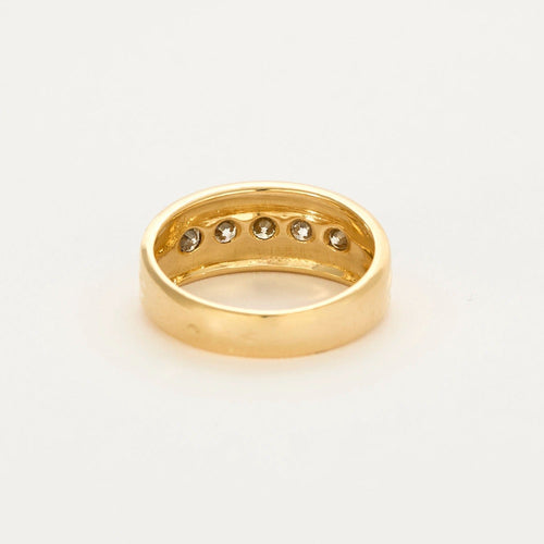 Bague 52 Bague or jaune et diamants 58 Facettes DV0726-2-52-1