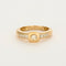 Bague 54 Bague jonc or jaune et diamants 58 Facettes DV0726-6-54-3