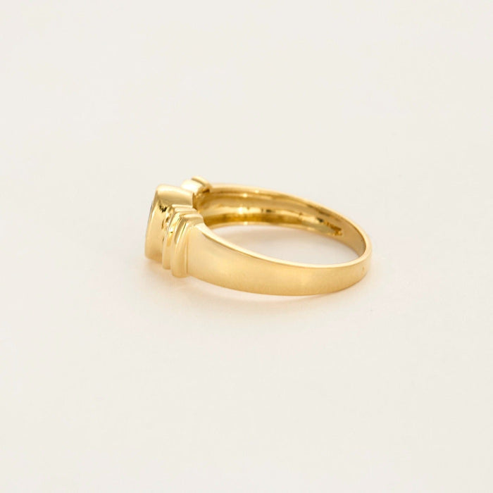 Bague 52 Bague or jaune, saphir 58 Facettes DV0726-7-52-1