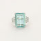 Bague 55 Bague or gris, aigue marine et diamants 58 Facettes DV0726-13-DV0736-1
