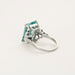 Bague 55 Bague or gris, aigue marine et diamants 58 Facettes DV0726-13-DV0736-1