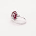 Bague 53 Bague or blanc, rubis et diamants 58 Facettes DV0671-13-53-2