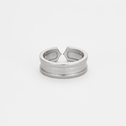 Bague 53 CARTIER - C de Cartier - Bague or gris et diamants 58 Facettes DV5845-1