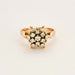 Bague 50 Bague Fleur, or jaune et diamants 58 Facettes DV0279-3