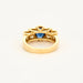 Bague 55 Bague en or jaune, saphir et diamants 58 Facettes DV6071-1